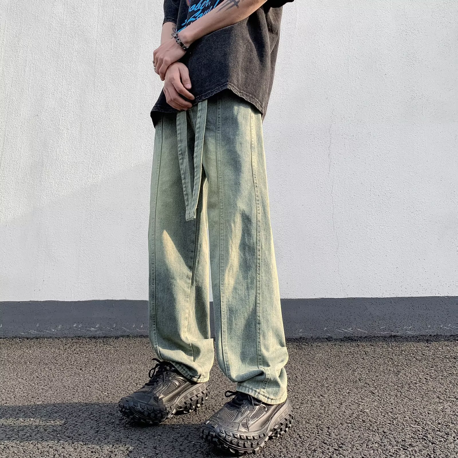 2025新款男士休闲直筒牛仔裤K1703,男装牛仔裤,星座1108-1