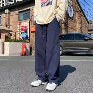 2025新款时尚宽松型长裤青春流行男新款纯色休闲裤K2939P38
