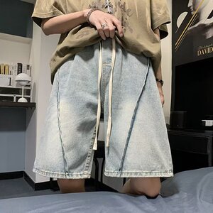 2025夏季新款男士牛仔短裤五分裤中裤 DK6666 P40图片