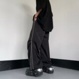 2025新款牛津后口袋隐形拉链薄款宽松休闲运动裤K31P45，女装休闲裤，星座1108-1