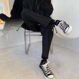 2025新款薄款九分裤商务休闲西裤简约直筒垂感痞帅休闲裤K09P35，男装西裤，星座1108-1