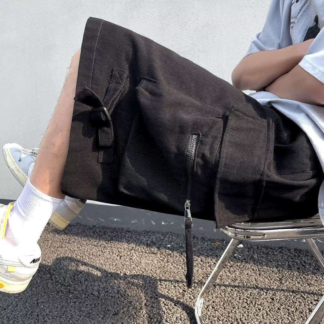 2025夏季新款男士休闲五分裤宽松工装裤DK9034P40,男装牛仔裤,星座1108-1
