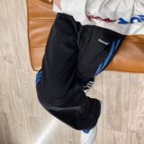 2025新款三条杠裤子男条纹运动卫裤宽松直筒长裤休闲裤K109P30，男装休闲裤，星座1108-1