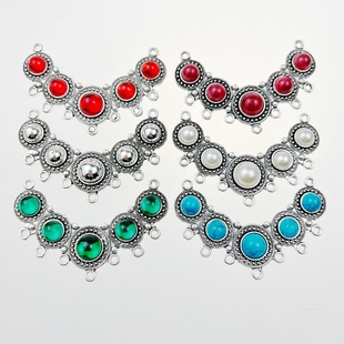 藏族舞蹈演出头饰羌族蒙古族头饰少数民族舞蹈头饰配件民族风额饰