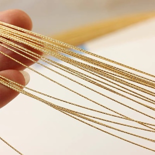 diy饰品配件原铜色掐丝金线铜丝线古装头饰配件 新娘古风娃衣造型