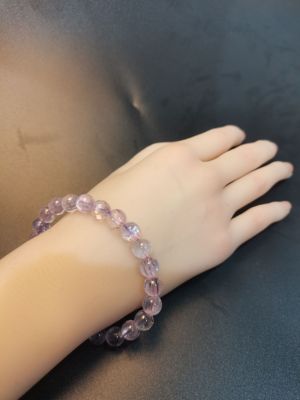 天然紫锂辉石手串8.5+女款单圈手链饰品礼物送女友闺蜜生日礼物