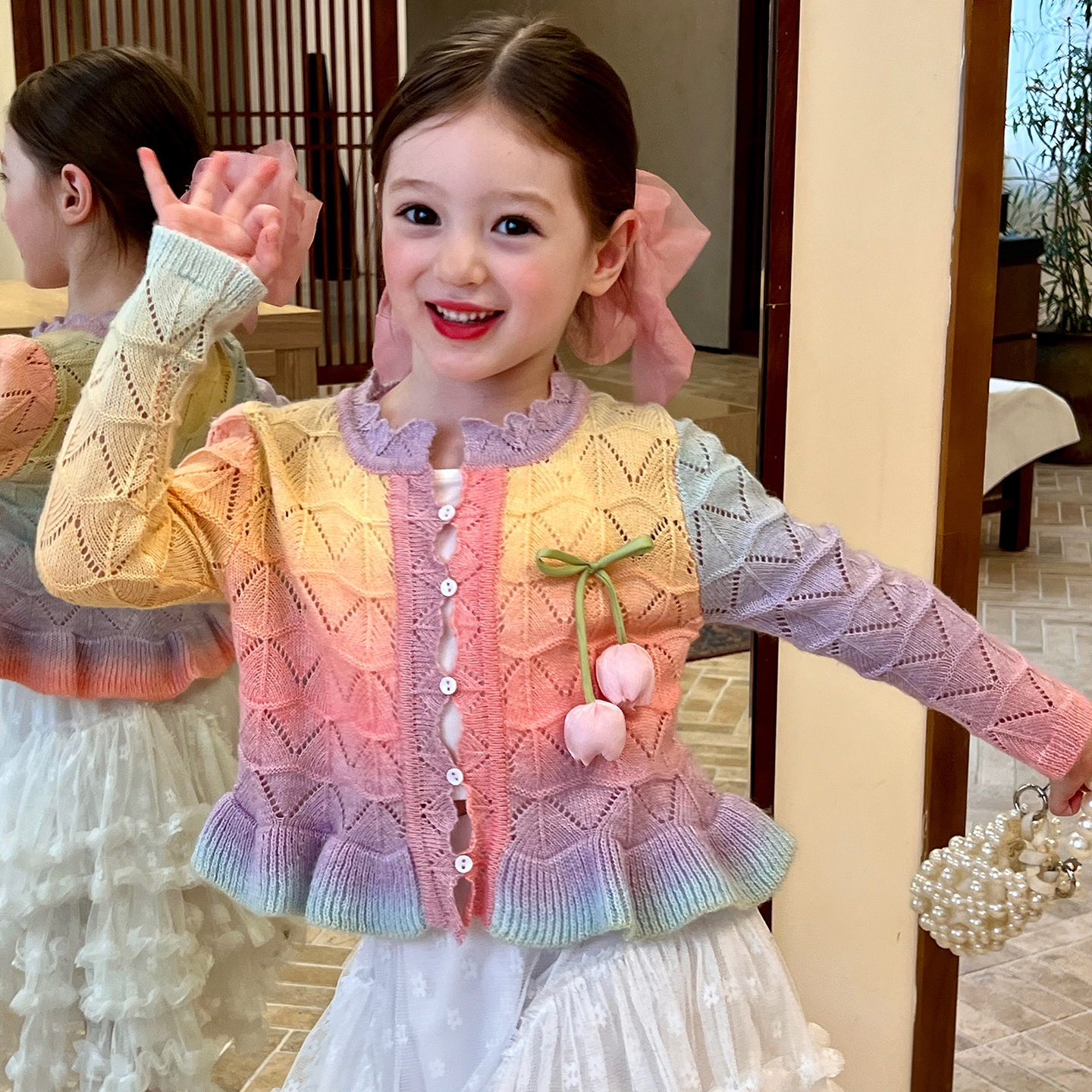 栀了成长记女童针织衫