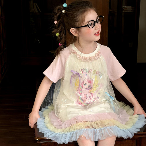 栀了成长记女童夏季甜美连衣裙