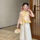 百搭无袖 儿童新中式 上衣 女童国风立领马甲2026春季 栀了成长记童装