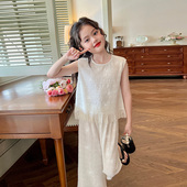 儿童小女孩洋气衣服两件套 夏季 栀了成长记童装 女童名媛风时髦套装