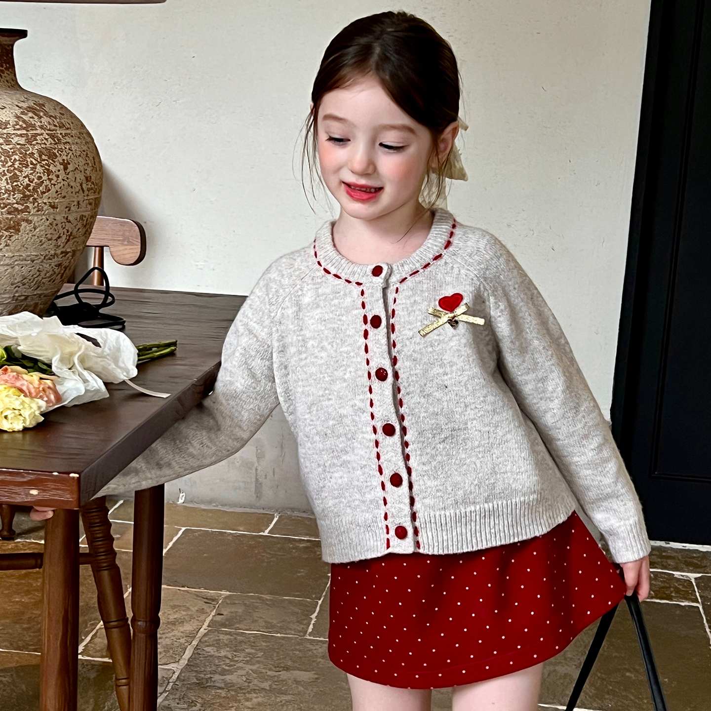 栀了成长记女童针织衫