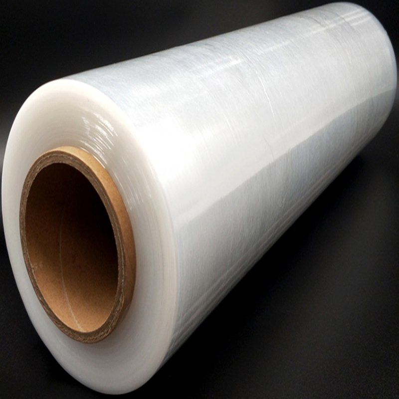 缠绕膜100cm托盘打包薄膜工业塑料拉伸膜保鲜膜包装膜自粘膜大卷