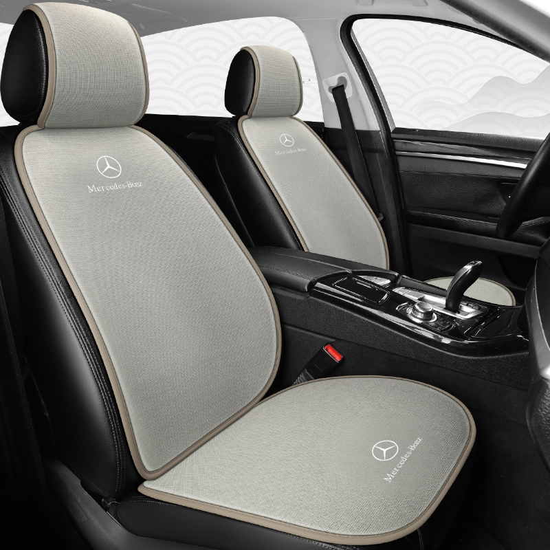 奔驰GLA200l a180l a200l A级eqa汽车坐垫四季夏季棉麻五座座椅套