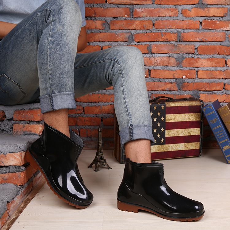 Chaussures - bottes caoutchouc homme pour printemps - semelle tendon - Ref 966541 Image 4