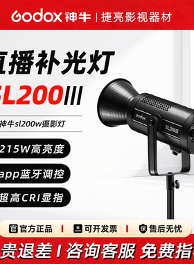 神牛SL200IIIBi三代直播补光灯球形灯LED摄影灯直播间视频美颜灯