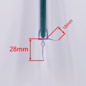 包邮 6mm玻璃门底部挡水条 密封条 防水条 隔水条 外拉门玻璃挡水条