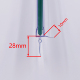 包邮 6mm玻璃门底部挡水条 密封条 防水条 隔水条 外拉门玻璃挡水条