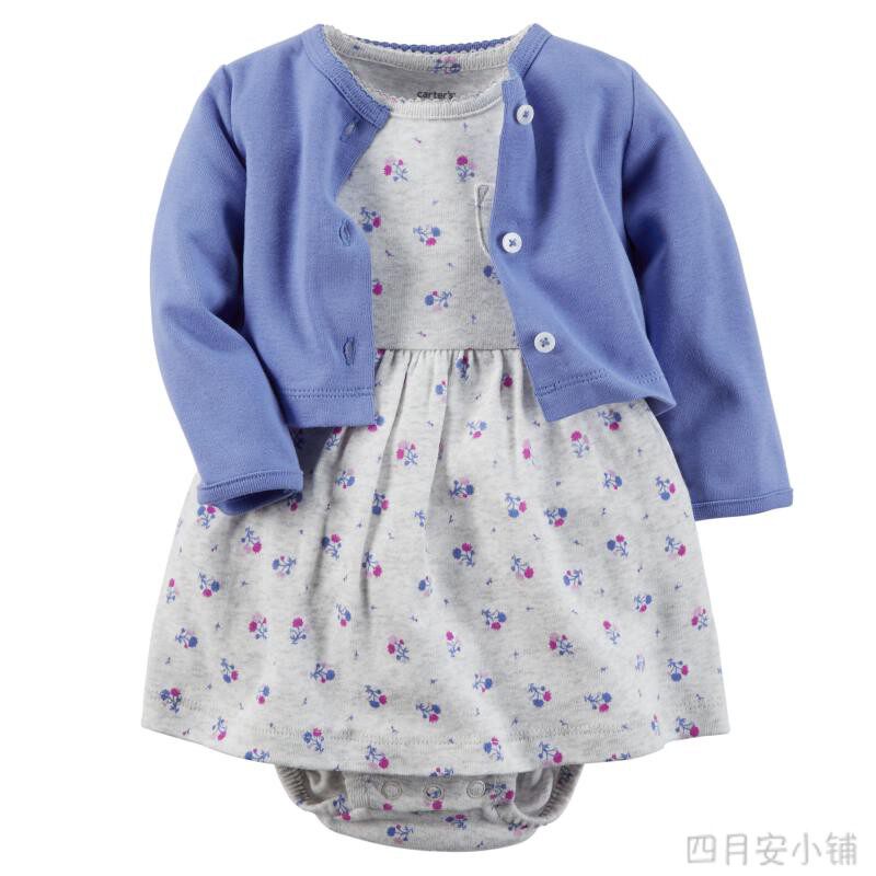 carter's男女童宝宝平角连体衣