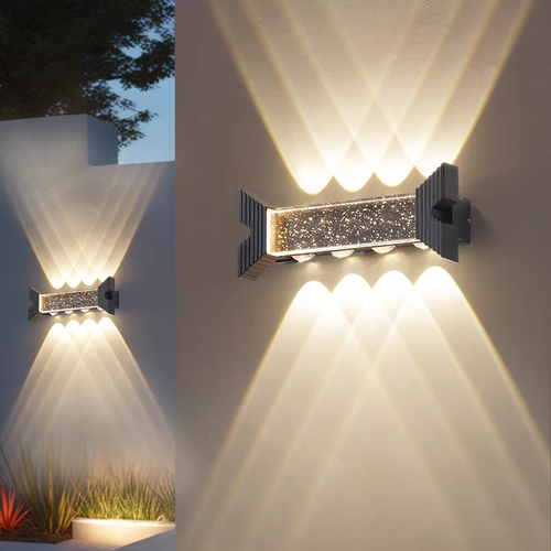 户外防水亚克力水晶壁灯轻奢