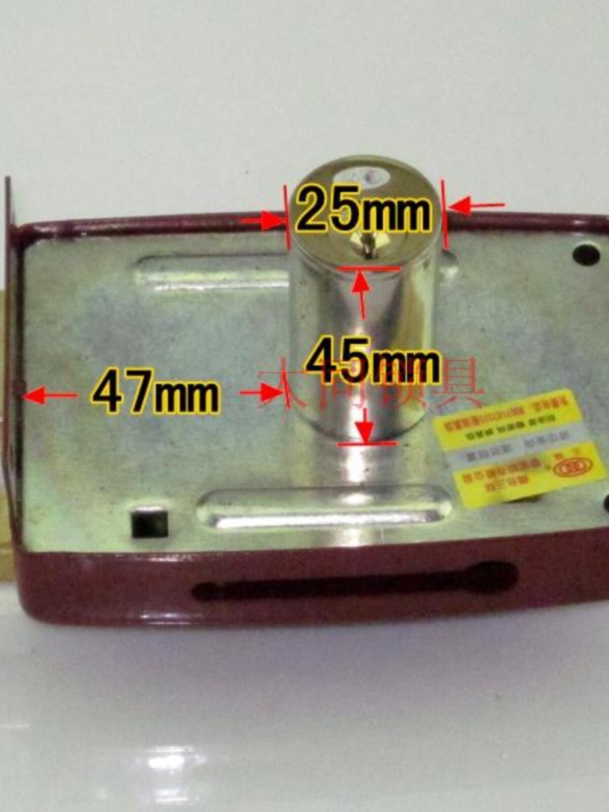 三环牌老式防盗门锁101红色方舌双舌双保险暗锁房门锁铁门锁
