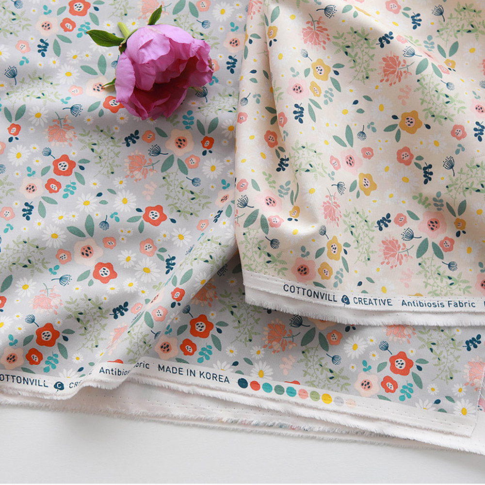 wwei 韩国进口cottonvill蒂尼花园小清新纯棉服装家居手工diy布料