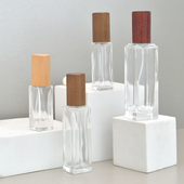 10ml20ml30ml香水分装 瓶便携小样香水瓶细喷雾瓶木盖玻璃瓶子空瓶