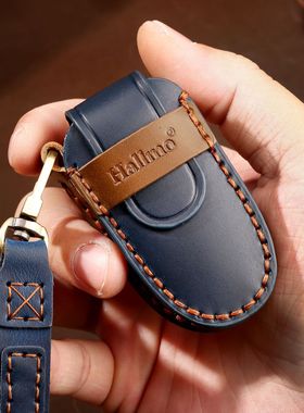 特斯拉钥匙套扣高档真皮适用于Tesla Model3 Y S X 毛豆3 保护套