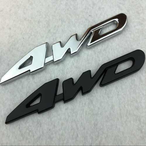 越野四驱4WD车标贴金属改装标4