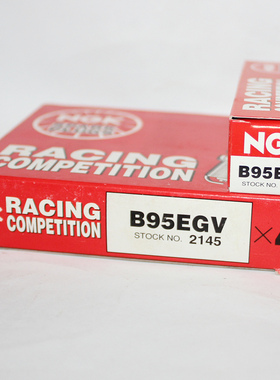 NGK RACING红盒9.5度热值B95EGV适用两冲程CR125 YZ125 TZR150