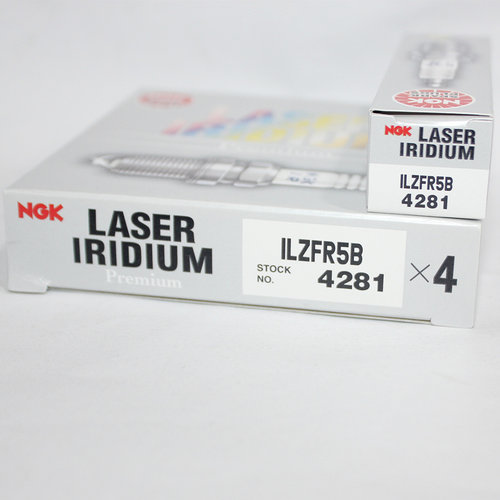 NGK铱铂金火花塞ILZFR5B适用于4A91 4A92 DX3菱致V5菱悦V3翼舞A5