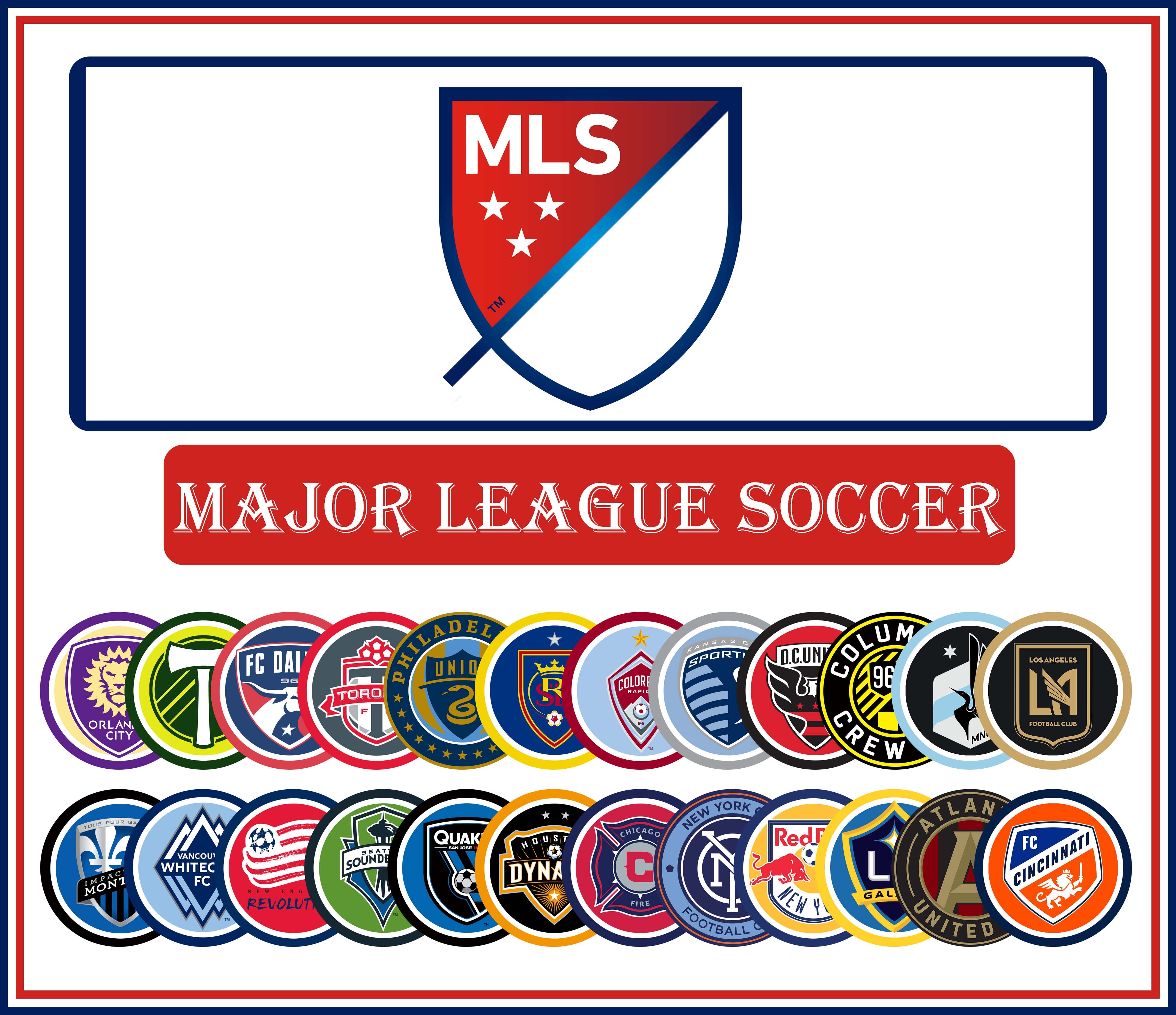 足球周边现货 美国足球大联盟29支球队全队标徽章胸章队徽冰箱贴