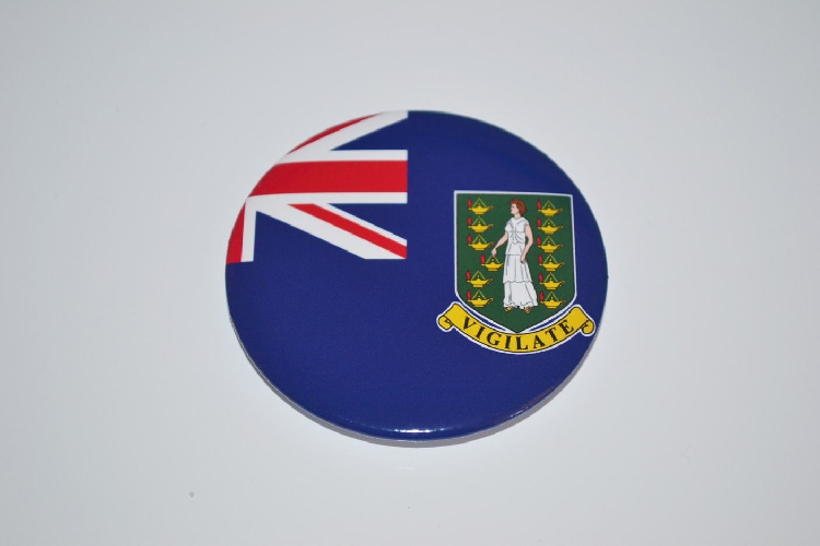 文化周边 英属维尔京群岛 国旗徽章胸章胸针冰箱贴 贴纸墙贴卡贴