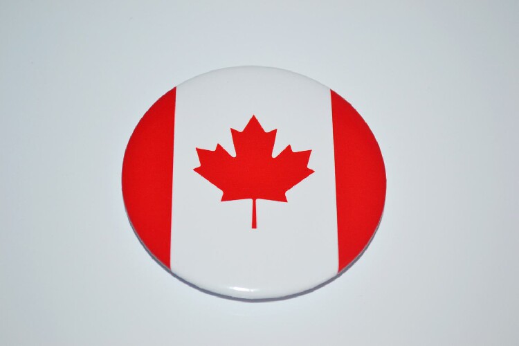 文化周边 加拿大 国旗徽章胸章胸针冰箱贴 可定制贴纸墙贴卡贴