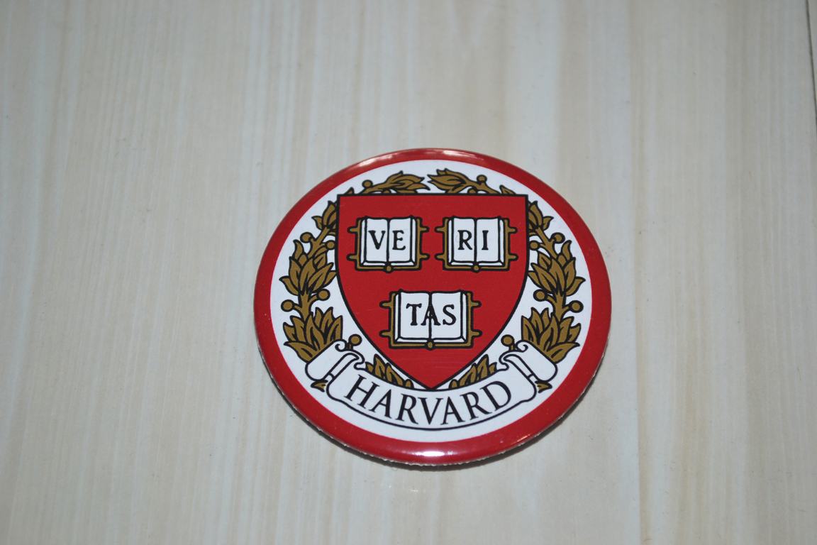 现货可定制 世界名校校徽 哈佛大学 胸章徽章胸针冰箱贴启瓶器