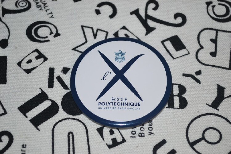 文化周边 巴黎综合理工学院 校徽徽章胸章胸针冰箱贴贴纸 可定制