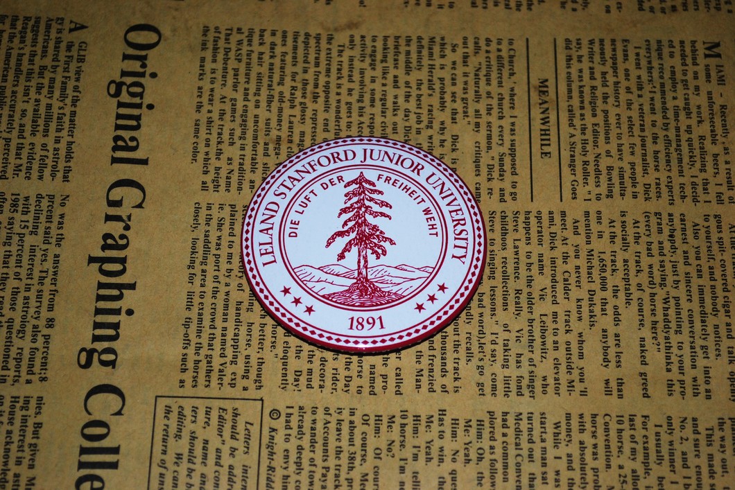 文化周边 世界名校校徽 美国斯坦福大学 胸章徽章冰箱贴贴纸现货
