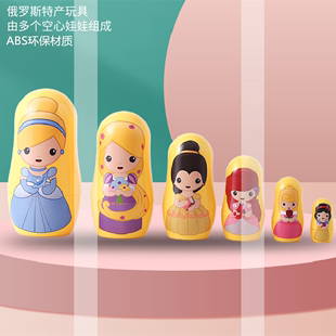 俄罗斯风情套娃6层新款 中国风公主女生可爱儿童益智玩具生日礼物