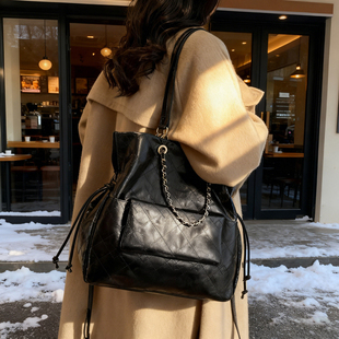 包包女款 大容量单肩腋下包轻奢小众复古真皮手提后背包通勤托特包