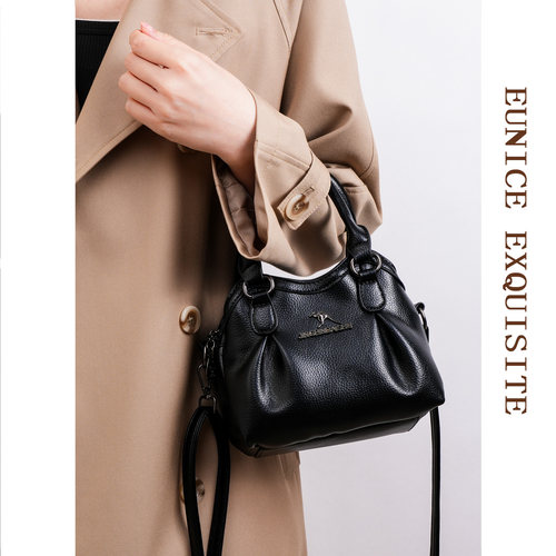 2026新款真皮轻奢斜挎手提女包