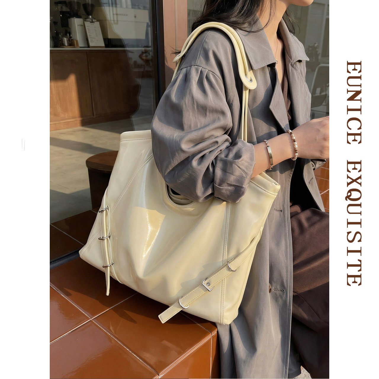 高级感真皮腋下包包女款轻奢小众复古单肩手提包大容量百搭托特包,箱包皮具/热销女包/男包,通用款女包,淘宝优惠券,粉丝福利购,淘宝优惠卷