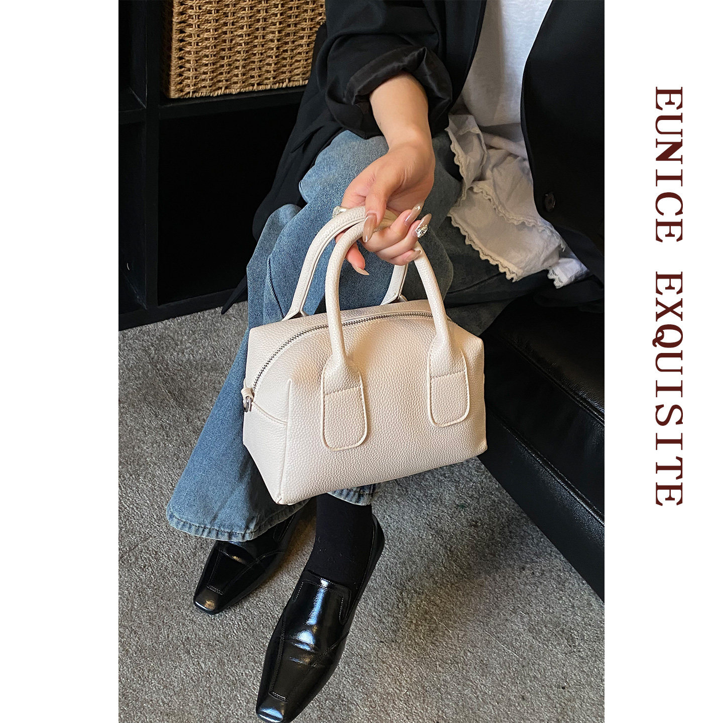 高级感真皮波士顿包包女款时尚百搭斜挎枕头包时尚休闲手提小拎包,箱包皮具/热销女包/男包,通用款女包,淘宝优惠券,粉丝福利购,淘宝优惠卷