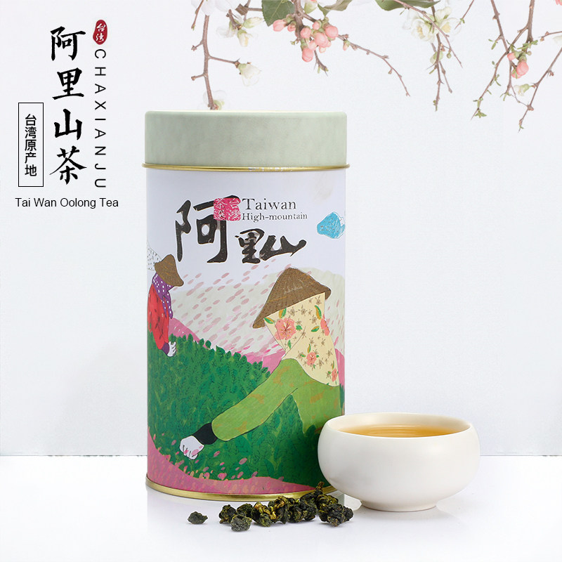 中国台湾阿里山高山茶珠露茶清香型茶叶150克罐装轻发酵回甘耐泡