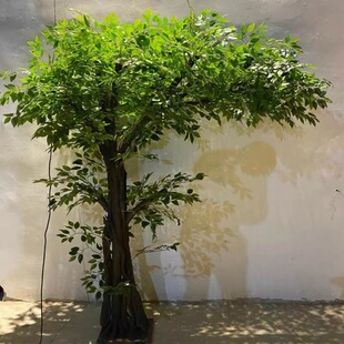 仿真树仿真榕树大型仿真植物酒店许愿树婚庆室内造景田园装 饰假树