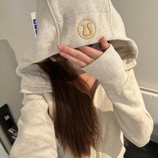 加拿大代购lulu Scuba Full-Zip Hoodie女士连帽修身运动卫衣外套