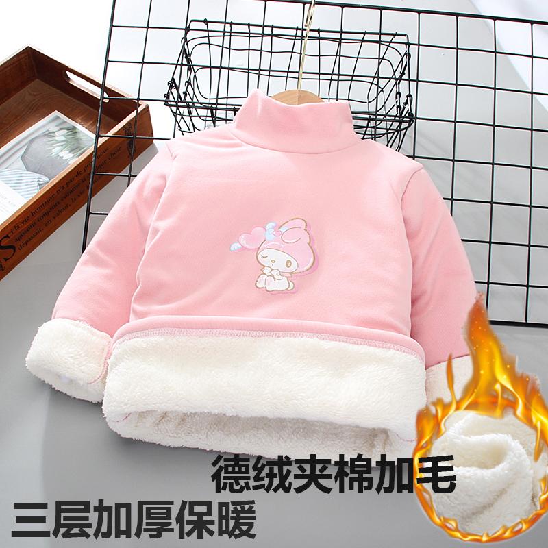 冬季男女童保暖加绒加厚棉袄