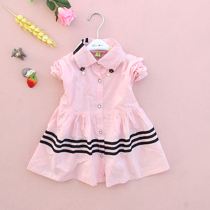 Chemise fille à manche longue en coton - Ref 2086475 Image 1
