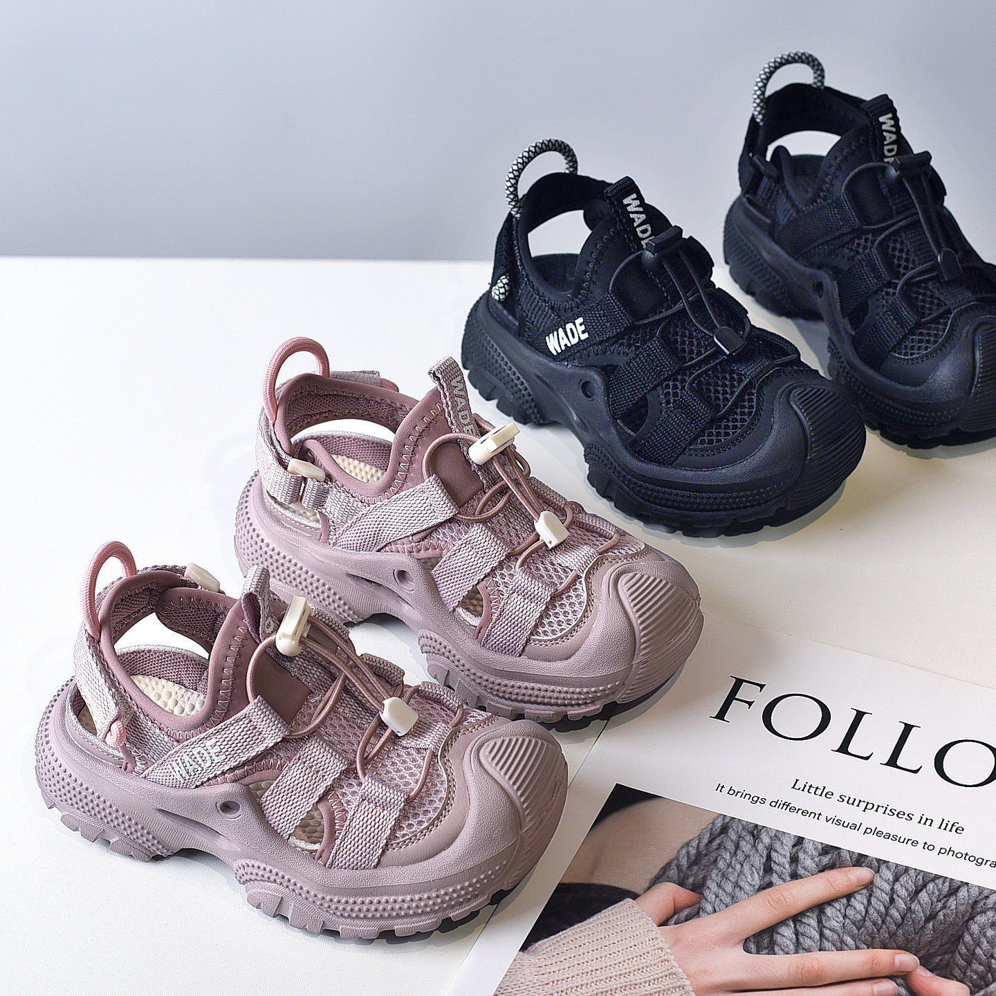 包头女童凉鞋男童溯溪鞋儿童单网鞋小孩夏季薄款宝宝运动夏天鞋子