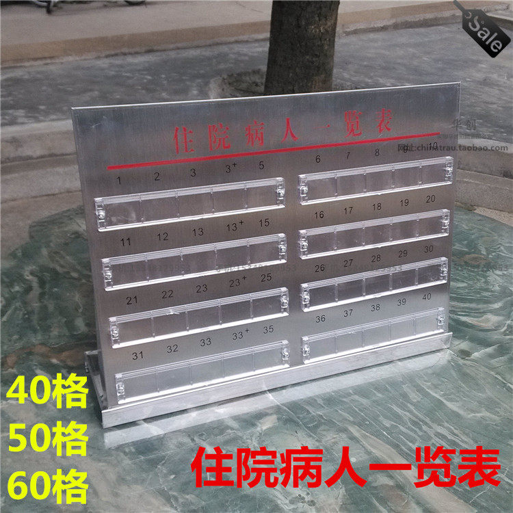 医用家具不锈钢住医院病人一览表病人一览表格住院表病例表护士表