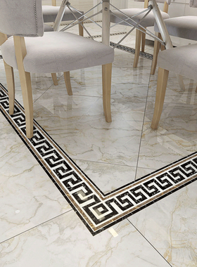 自粘腰线贴加厚客厅走廊地面复古装饰贴画防水耐磨创意波导线贴纸