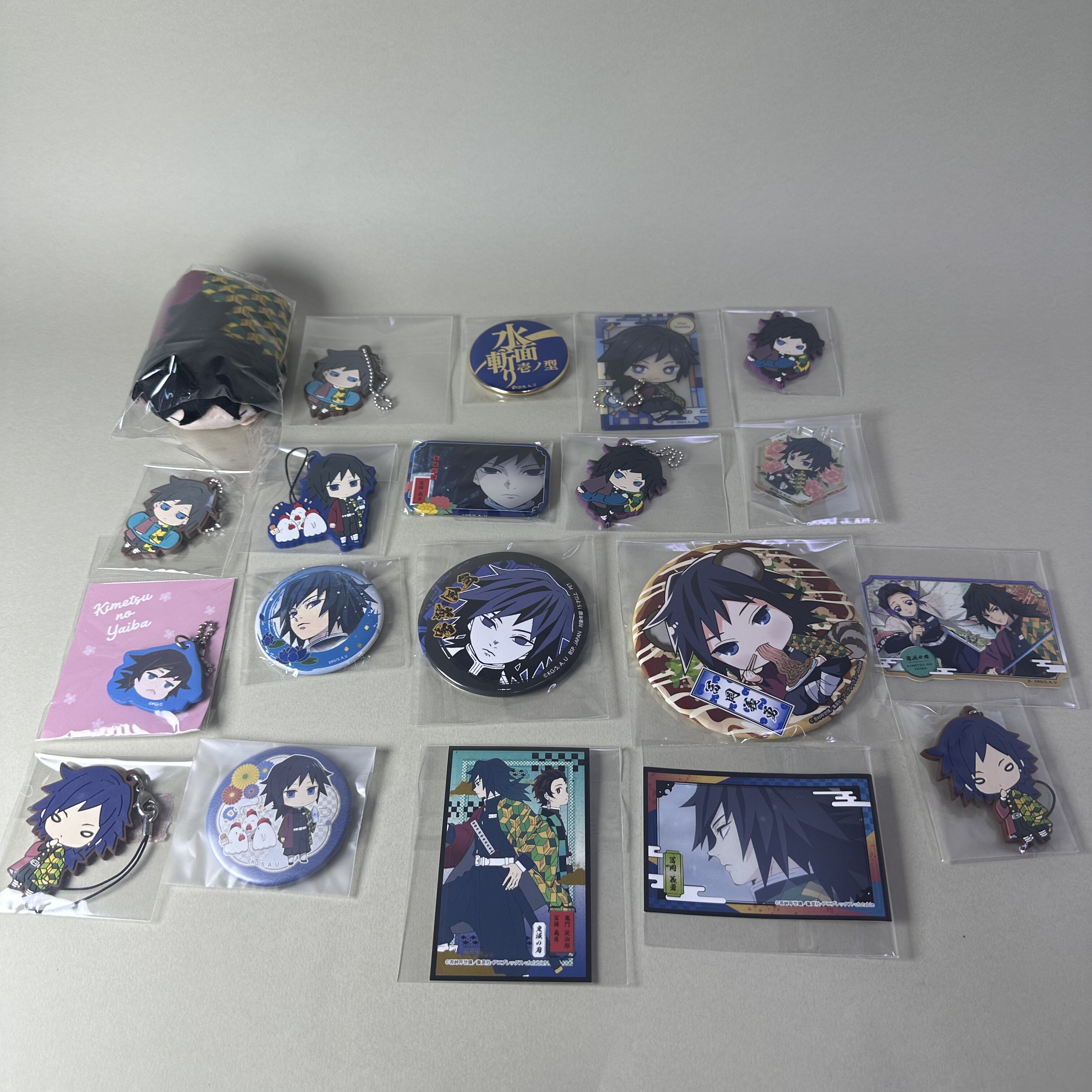 【鬼灭之刃】正版日谷中古挂件立牌富冈义勇个人池吧唧水柱新6